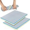 Yaunming 2 pezzi di ovatta filtro 9D ad alta efficienza, ovatta filtro per acquario (40 x 30 x 2 cm), tappetino biochimico con struttura a nido d'ape, design multistrato con elevata permeabilità, per filtri