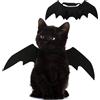 SULOLI Costume Animali Halloween,Abbigliamento Pipistrello per Cane Gatto | Ali Pipistrello per Animali Domestici,Cosplay Decorazione di Halloween