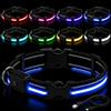 generic Collare con luce LED per cani, ricaricabile, impermeabile, in 7 colori, regolabile, taglia L (41-52 cm)