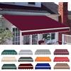 HULKAY Telo Di Ricambio Per Tenda Da Sole Manuale Retrattile Ricambio Tenda Da Sole Tessuto Impermeabile Tessuto Di Ricambio Per Tenda Da Esterno Balcone Terrazzo Giardino(rosso,3x2m)