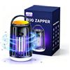 Roselee Insetticida elettrica con illuminazione a LED, trappola per zanzare a energia solare, lampada UV a 360°, trappola per zanzare, per interni ed esterni, IPX4, lampada anti insetti, per campeggio, camera