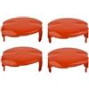 Zhanhai 2/4 coperture di ricambio per bobine per decespugliatore FLYMO CONTOUR 500, 600, 700 FLY060 (4 pezzi)