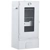 vidaXL Affumicatore e Forno BBQ con 1 kg di Trucioli e Cassetta Cenere Griglia per Esterni Braciere BBQ 44,5x29x83 cm in Acciaio Zincato