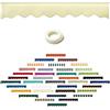 Generico Mantovana di Ricambio per Tenda da Sole Solo Tessuto, Tessuto Impermeabile e Antistrappo con Bordo Ondulato per Tenda Retrattile da Patio, Terrazza, Giardino, Bar(Beige,B350cmxH30cm)