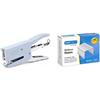 Rapesco Cucitrice A Pinza Porpoise. Cuce Fino A 50 Fogli (80Gsm), Celeste & S11662Z3 Punti, 5000 Pezzi, 26/6 Mm