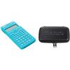 Casio Fx-220Plus-2 Calcolatrice Scientifica, 181 Funzioni, Alimentazione A Batteria, Azzurro, ‎16.4 cm + Casio Copertura Protettiva per Calcolatrice Tecnica