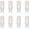 Klighten 8 pezzi G9 LED Lampadina 3W Bianco Caldo 3000K | Non Dimmerabile, AC220-240V, Angolo del Fascio 360°, G9 LED Lampadine per Plafoniera da Soffitto Lampadario