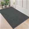 DEXI Zerbino Ingresso Interno 90 x 140 cm, Grigio scuro | Tappeto Porta Antiscivolo, Facile da Pulire, Zerbini Assorbente per Casa, Corridoio