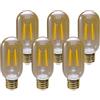 LUTW Lampadine LED Vintage E27 5W = 50W 560LM Luce Calda 2700K 6 Pezzi | Lampadine Vintage E27 T45, Lampadine LED Retro E27, Non Dimmerabile, Risparmio Energetico, per Bar Caffetteria Casa Caffe