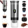 Vzyndir Macchina caffe Portatile 3 In 1 Portable Espresso Maker Compatibile Piccole e Grandi Capsule di Caffè Caffe Macinato Elettrico 12 V Caffettiera da Viaggio Casa ufficio e Avventure All'aria Aperta