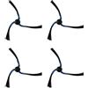 Qualoramall Confezione da 4 spazzole laterali per aspirapolvere Samsung serie SR8730 SR8750 SR8824 SR8840 SR8855 SR8895 VR10F71 Series parti di ricambio per aspirapolvere domestico