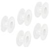 PATIKIL 10pz Filo Bobine 2,7 Plastica Vuoto per Cucito Ricamo Bianco | Filo Tessitura Bobina Catena Nastro