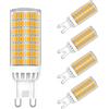 MAYCOLOR G9 LED Lampadine 9W Equivalenti 75W, 750 LM, Bianca Calda 3000K G9 Risparmio Energetico Lampadine per Plafoniera da Soffitto Lampadario Non Dimmerabile 4 Pezzi