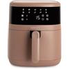CREATE Friggitrice ad aria Dual Heat, friggitrice ad aria da 6,5 l, con doppia resistenza moka, calore su e giù, 6-7 porzioni, 10 programmi, controllo touch, controllo del tempo e della temperatura