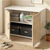 Dmora - Armadio Multiuso Bucaneve, Mobile lineare a 2 Ante battenti con ripiano, Mobile da Ingresso, Scarpiera Moderna, 100% Made in Italy, 90x45h66 cm, Rovere e Bianco