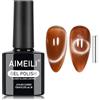 AIMEILI Gel Occhio di Gatto Smalto Gel con Magnete Cat Eyes Unghie - 1285 | 15ml Smalto Gel Magnetico Cat Eye, Smalto Semipermanente Occhio di Gatto, Soak Off Gel Unghie Magnetico, per il Tuo Daily