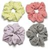 PEONNYT Confezione da 4 scrunchies XXL a quadretti in morbido cotone, elastici per capelli spessi e lunghi, accessori per capelli per coda di cavallo e chigt, fasce per capelli quotidiane per donne e