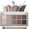 Erinde Palette Ombretti Opachi 10 Colori, Set Smokey Eyes Nero, Ombretti Grigi Opachi, Nude Naturale Eyeshadow, Resistente all'Acqua, Set Trucco Occhi Coreano con Pennello #04