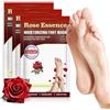 OUKEYA Maschera per Piedi 3 Paia, Trattamento Nutriente per Piedi, Ripara Talloni e Ammorbidisce Pelle Morta Secca, Foot Mask, Senza Peeling(Rose)