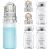 Lazzybeauty Set di Sistema di Infusione con Microneedling, incluso Hydra Roller da 0,25 mm 1 pezzo, 2 Testine di Ricambio e 3 Fiale di Siero Anti-Invecchiamento da 5 ml, Trattamento Anti-Invecchiamento
