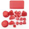 Rowsmau Sostituzione pulsante completo L1 R1 L2 R2 Trigger Button Controller Riparazione per Sony Playstation 4 PS4 Pro Slim JDS-040 Controller (rosso)