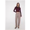 Tezenis Pantaloni Lunghi Sigaretta Microfibra Easy Fit Donna Marrone