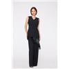 Tezenis Pantaloni Lunghi A Palazzo Microfibra Easy Fit Donna Nero
