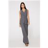 Tezenis Pantaloni Lunghi A Palazzo Microfibra Easy Fit Donna Grigio