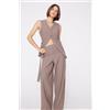 Tezenis Pantaloni Lunghi A Palazzo Microfibra Easy Fit Donna Marrone