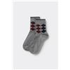 Tezenis Calzini Corti Cotone In Fantasia Donna Donna Grigio