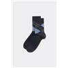 Tezenis Calzini Semi Corti In Cotone Fantasia Uomo Uomo Blu