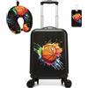 HTgroce Valigie per bambini, Trolley Bambino da Viaggio, Valigia Ragazzo Trolley Bagaglio a Mano Bagaglio per bambini
