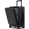LEVEL8 Valigia da Cabina, Bagaglio a Mano con Tasca Frontale, Valigia Rigida in Policarbonato con 4 Ruote Silenziose e TSA per Viaggiare (38L, Nero)
