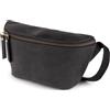 Berliner Bags Marsupio Noah Vintage, a tracolla, in pelle, grigio scuro | Borsa a tracolla in vera pelle per uomo e donna, tasca interna e cerniera YKK, fibbia in metallo