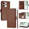 linsuyu Cover Compatible con Oppo Reno15 Pro / Reno15 Pro mini 【Design a portafoglio due scomparti per carte】 Custodia per cellulare Brown