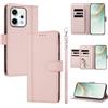 linsuyu Cover Compatible con Oppo Reno14 Pro 5G 【Design a portafoglio due scomparti per carte】 Custodia per cellulare Pink