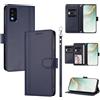 linsuyu Cover Compatible con TCL 30T (T603DL) 【Design a portafoglio due scomparti per carte】 Custodia per cellulare Blue