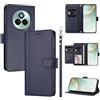 linsuyu Cover Compatible con Realme P3 Pro 5G 【Design a portafoglio due scomparti per carte】 Custodia per cellulare Blue