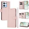 linsuyu Cover Compatible con Oppo Reno8 4G / Reno7 4G / F21 (F21S) Pro 【Design a portafoglio due scomparti per carte】 Custodia per cellulare Pink
