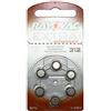 Rayovac 6 Pile per apparecchi acustici (1 Blister 6 pezzi) RAYOVAC EXTRA 312 PR41 SENZA MERCURIO colore confezione: marrone 1.45V Le nostre pile hanno scadenza di almeno 4 anni dall'acquisto