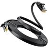 UGREEN Cavo piatto Cat 6 U/UTP Lan 8m (nero)