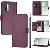 linsuyu Cover Compatible con OnePlus Nord CE 5G 【Design a portafoglio due scomparti per carte】 Custodia per cellulare Violet