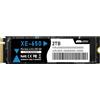 LinkMore XE-650 2TB NVMe PCIe 4.0 SSD interno, fino a 7200 MB/s in lettura, archiviazione M.2 2280 per PC da gioco, laptop e aggiornamento del sistema