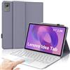 IVEOPPE Tastiera per Lenovo Idea Tab 11 Pollici 2025/Lenovo Tab M11 11 Pollici 2024 | Cover Keyboard Touchpad Staccabile, Italiano QWERTY, Custodia Tastiera Bluetooth per Idea 11 TB-336ZU/336FU, Viola grigio