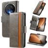MOJIA Cover per Honor Magic8 Pro/Magic 8 Pro, PU Custodia Antiurto Resistente ai Graffi, Custodia Flip Portafoglio per Telefono con Supporto e Slot per Schede. Grigio