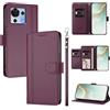 linsuyu Cover Compatible con ZTE Blade V50 Vita 【Design a portafoglio due scomparti per carte】 Custodia per cellulare Violet