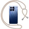 Pnakqil Cover per Xiaomi 17T Pro con Cordino, Trasparente Custodia con Laccio Tracolla Cellulare Girocollo Collana Protettiva per Xiaomi 17T Pro 6,83 Pollic, Khaki