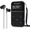 MangoKit MP1 Pocket DAB Radio,digitale portatile,FM portatile personale con auricolari,radio DAB sportiva con pulsanti bloccabili,batteria ricaricabile,20 stazioni preimpostate, display LCD - Nero