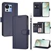 linsuyu Cover Compatible con ZTE Blade V50 Vita 【Design a portafoglio due scomparti per carte】 Custodia per cellulare Blue