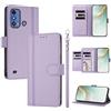 linsuyu Cover Compatible con ZTE Blade A53 Pro 【Design a portafoglio due scomparti per carte】 Custodia per cellulare Purple